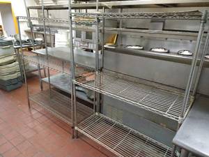 (2) Metal Shelving Units
