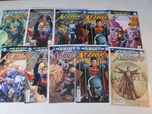 10 SuperMan Comics...