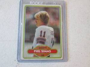 1980 Topps Phil Simms Rookie Card...