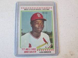 1978 Topps Lou Brock Card...