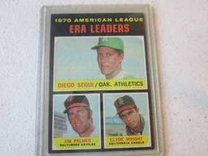 1971 Topps Jim Palmer ERA Leaders C...