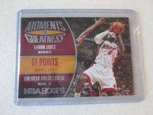 2014-15 NBA Hoops LeBron james Card...