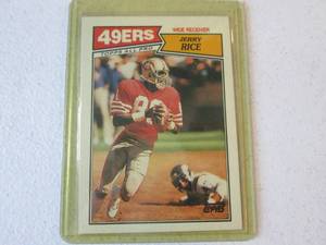 1987 Topps Jerry Rice Card...
