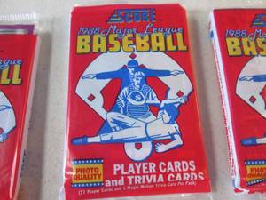 6 1988 Score Baseball Packs ...