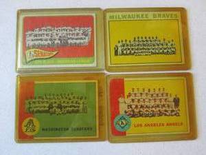 4 1960�S Topps Team Cards ...