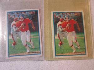1985  Topps John Elway Stickers...