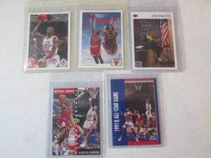 5 Michael Jordan Upper Deck & Hoops...
