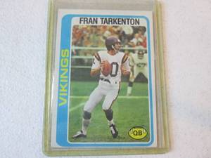 1978 Topps Fran Tarkenton Card...