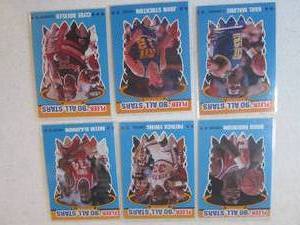 6 1990 - 91 Fleer All Star Cards...
