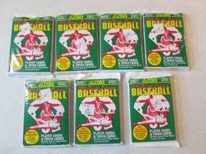 7 1991 Score Baseball Series 1 Pack...