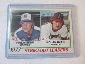 1978 Topps Nolan Ryan Strikeout Lea...