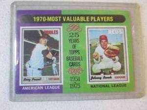 1975 Topps Johnny Bench & Boog Powe...