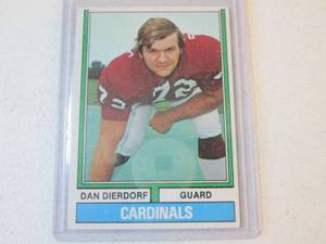 1974 Topps Dan Dierdorf Card...