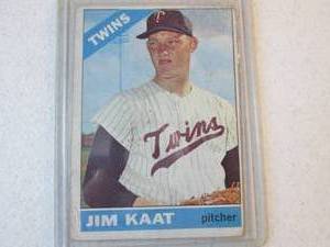 1966 Topps Jim Kaat Card ...