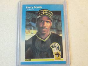 1987 Fleer Barry Bonds Rookie Card...