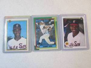 3 Sammy Sosa Rookie Cards...