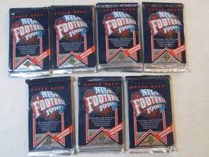 7 1991 Upper Deck Football Packs ...