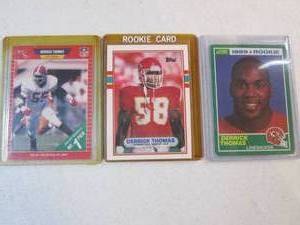 3 1989 Derrick Thomas Rookie Cards...