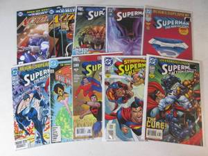 10 SuperMan Comics...