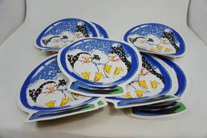 lot 94 image: Vinyl Penguin Placemats
