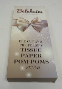 lot 106 image: Belcheim Tissue Paper Pom Poms