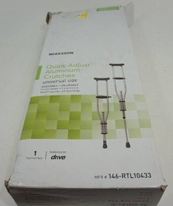 lot 113 image: McKesson Aluminum Crutches