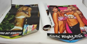 lot 114 image: Vintage Pin-Up Posters Advertising Tanning Products