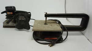 lot 138 image: Sears Mini Scroll Saw and Craftsman Pad Sander