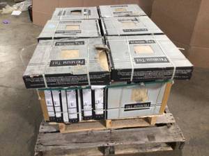 lot 8 image: Pallet with 30 cases of MSI Montecito 16 in. x 16 in. Matte Ceramic Stone Look Floor and Wall Tile (15.5 sq. ft.Case) see pictures