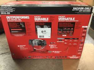 lot 31 image: Milwaukee M18 FUEL 6 Gal. Cordless WetDry Shop Vacuum with Filter customer return review pictures
