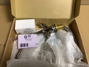 lot 13 image: Kingston Brass KS149.AX Heritage Vessel Faucet - Nickel