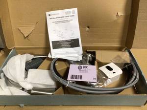 lot 25 image: Glacier Bay Halwin Single-Handle Pull Down Sprayer Kitchen Faucet in Stainless Steel customer return see pictures