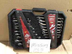 Husky Combination wrench set metric missing pieces see pictures