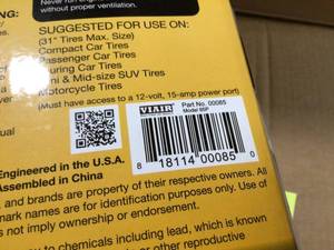 Viar 85P 12V Portable Air Compressor kit review pictures