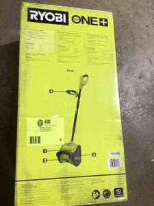 Ryobi 18V cordless 10 in snow showel tool only customer return see pictures