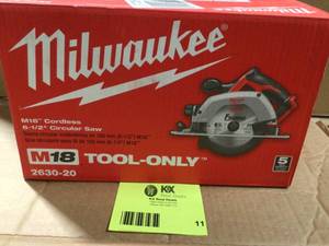 Milwaukee M18 Circular Saw 2630-20 tool only open box customer return review pictures