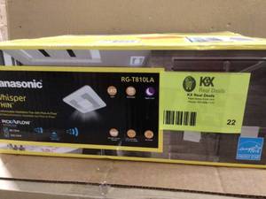 Panasonic WhisperThin DC LED Pick-A-Flow 80 -100 CFM CeilingWall Bathroom Exhaust Fan, 3-38 in. Low Profile Housing review pictures