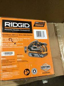 Ridgid 18v 3 x 18in Belt Sander , customer returns, review all pictures