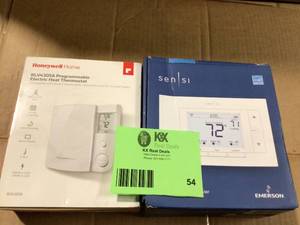 Honeywell Home Programable Electric Heat Thermostat, Review all pictures, customer return
