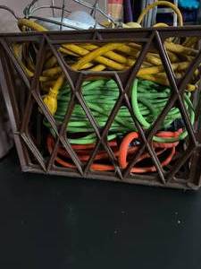 lot 6 image: Extension Cord Lot with Corded Work Light