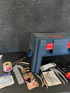 lot 39 image: Tool Storage Bench with Contents