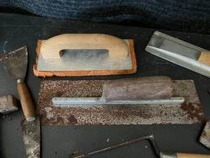 lot 74 image: Vintage Trowel and Drywall Tools