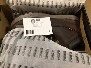 DEWALT  Mens Axle Waterproof 6 in. Work Boots - Steel Toe - Walnut Pitstop Size 12( W)