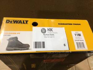 DEWALT  Mens Halogen 6 in. Work Boots - Soft Toe - Brown Crazy Horse Size 11 (M)