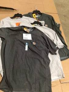 Mix lot of assorted Carhartt Tees, Customer returns, Review all pictures
