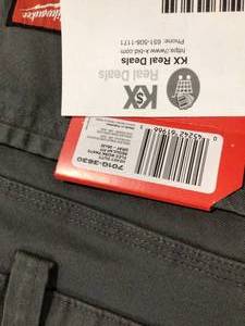 Milwaukee  Mens 36 in. x 30 in. Gray CottonPolyesterSpandex Flex Work Pants with 6 Pockets