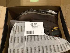 DEWALT  Mens Halogen 6 in. Work Boots - Soft Toe - Brown Crazy Horse Size 11 (W)