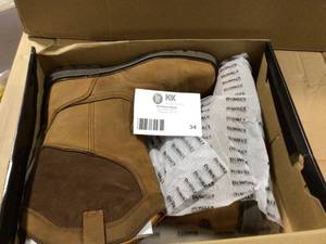 DEWALT  Mens Stanton Waterproof Wellington Work Boots - Steel Toe - Bison Brown Size 10 (M)