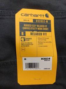 Carhartt BS3652-M Rugged Flex Relax Fit Canvas Utility Work Short