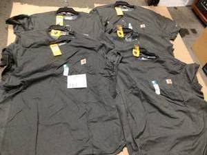 Carhartt  Mens XX-Large Carbon Heather CottonPolyester Force Relaxed Fit Midweight Short Sleeve Pocket T-Shirt